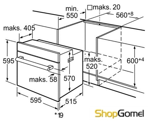 Bosch hba43t150e духовой шкаф