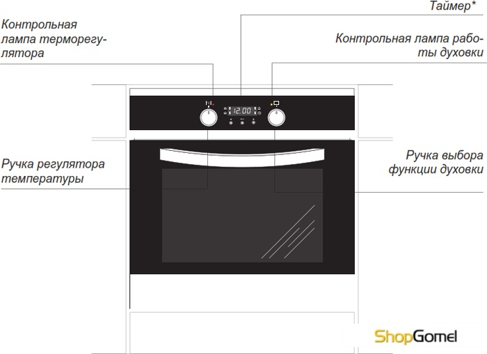 Электрический духовой шкаф hansa boeb64130077