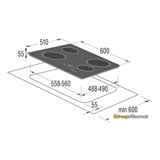 Варочная панель Gorenje ECT610ASC-1