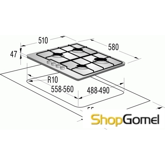 Варочная панель Gorenje G6N5ZBX