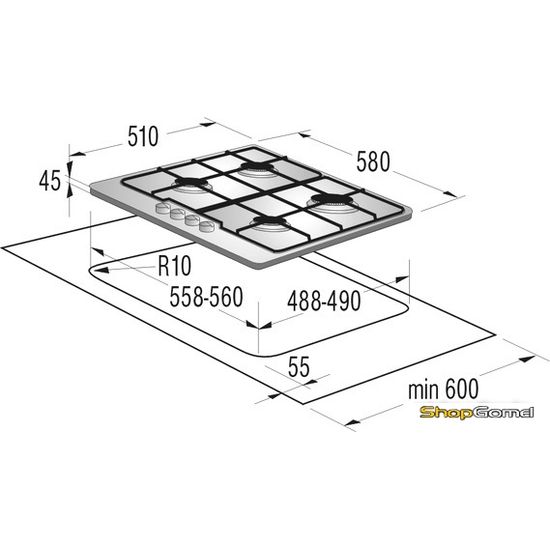 Варочная панель Gorenje G6N40IW