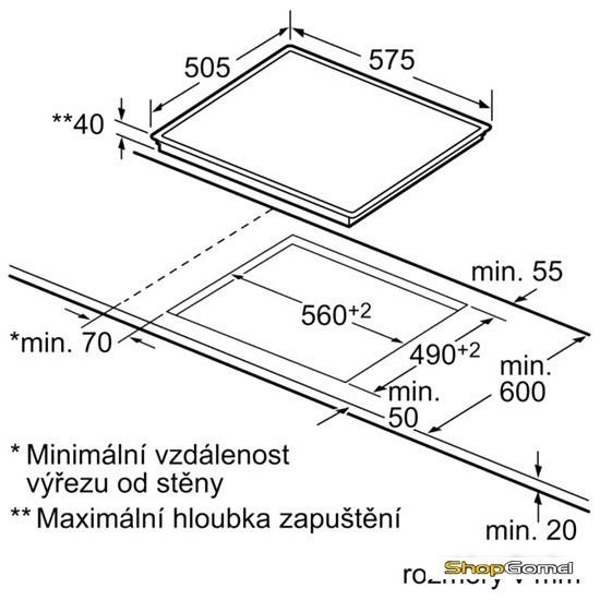 Варочная поверхность Bosch NVF645H15E