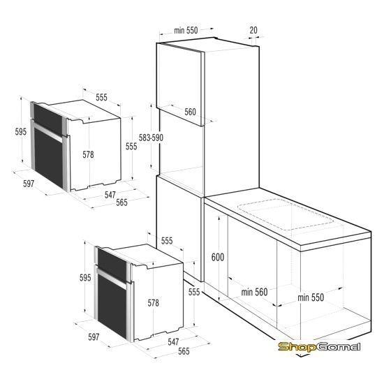 Духовой шкаф Gorenje BO5320SX