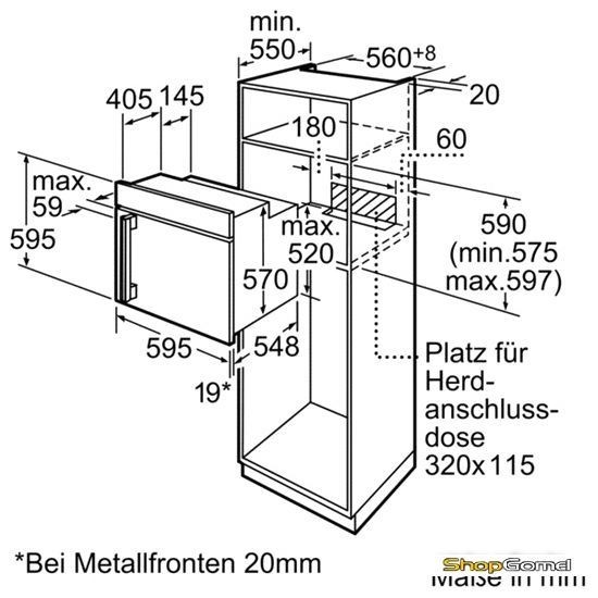 Духовой шкаф Bosch HBR33B550