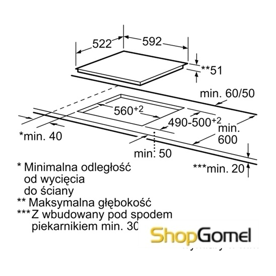 Варочная поверхность Bosch PIA611T66E