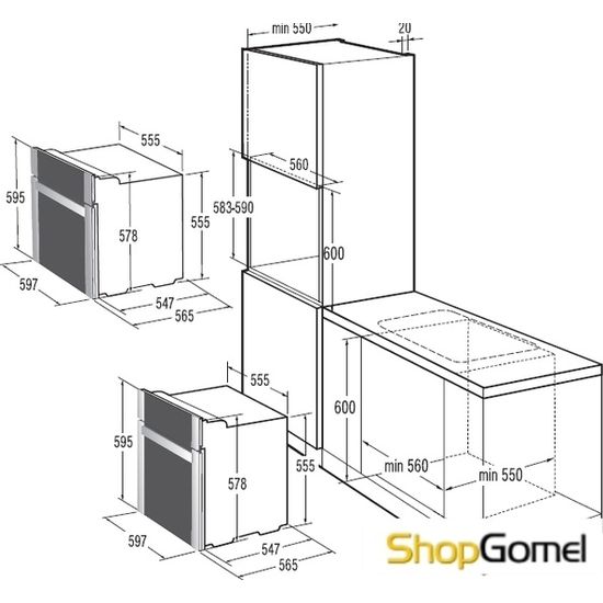 Духовой шкаф Gorenje BO73W