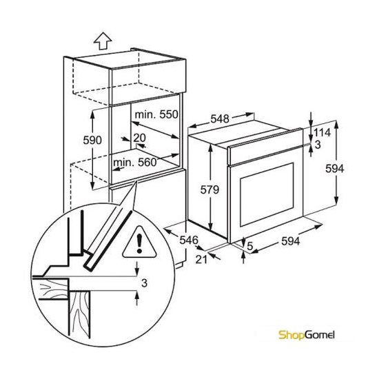Духовой шкаф Electrolux EEA4545POX