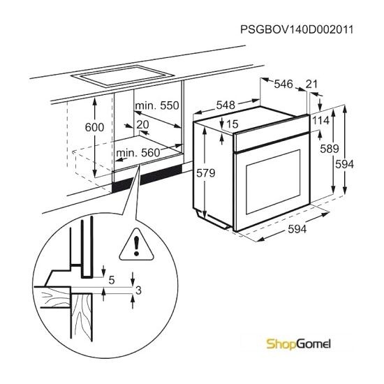 Духовой шкаф Electrolux EOA5751AOZ