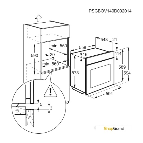 Духовой шкаф Electrolux EOB3301AOX