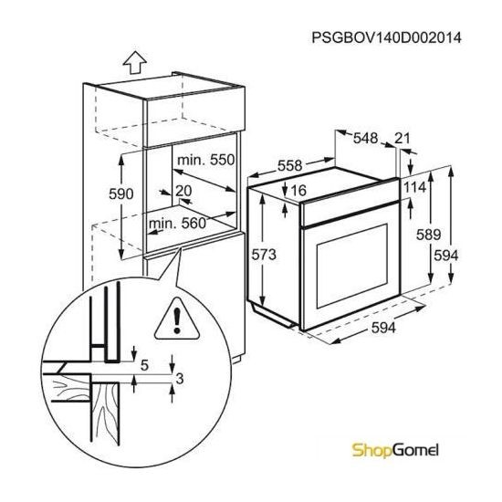 Духовой шкаф Electrolux EOB43450OX