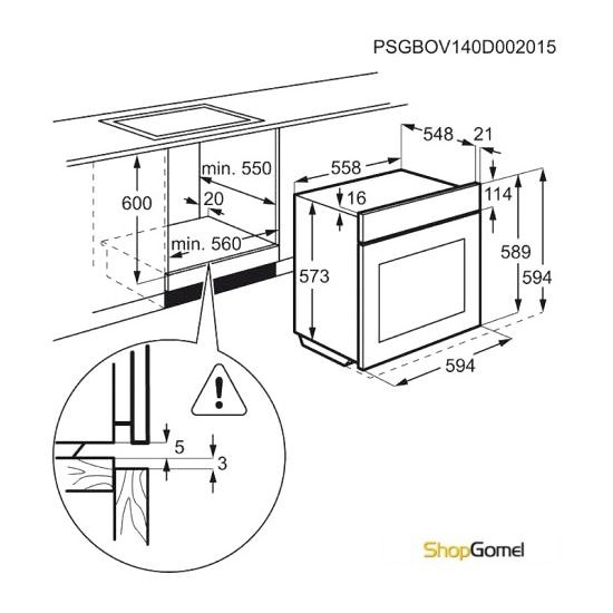 Духовой шкаф Electrolux EOB6631AOX
