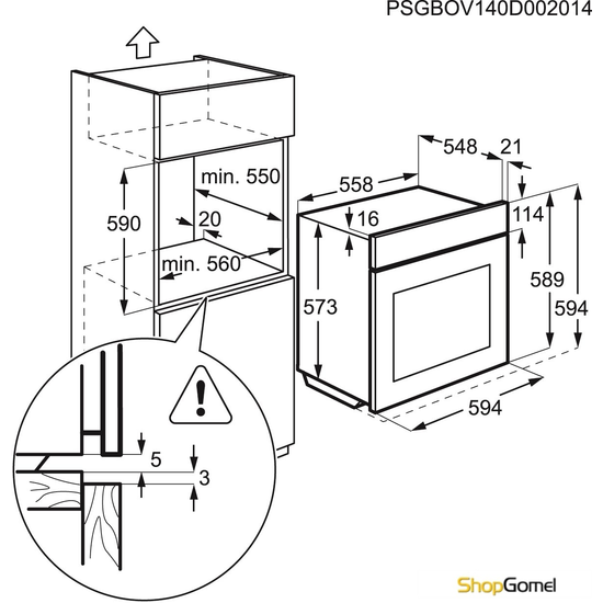 Духовой шкаф Electrolux OPEB2520V