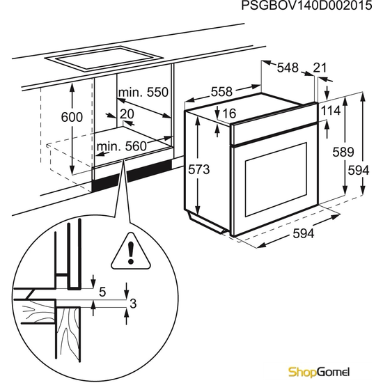 Духовой шкаф Electrolux OPEB2650V