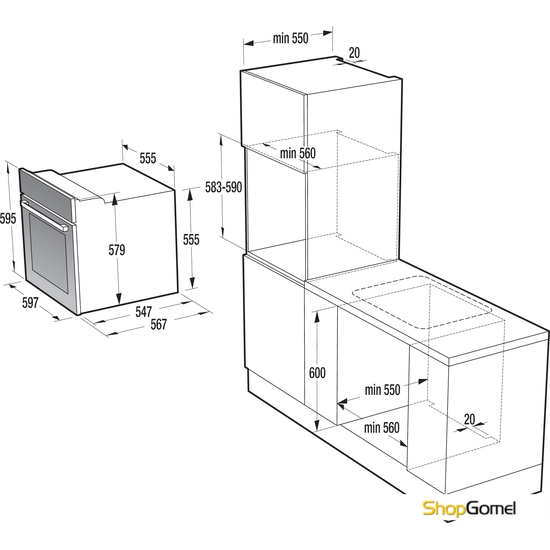 Духовой шкаф Gorenje BO635E20XG-M