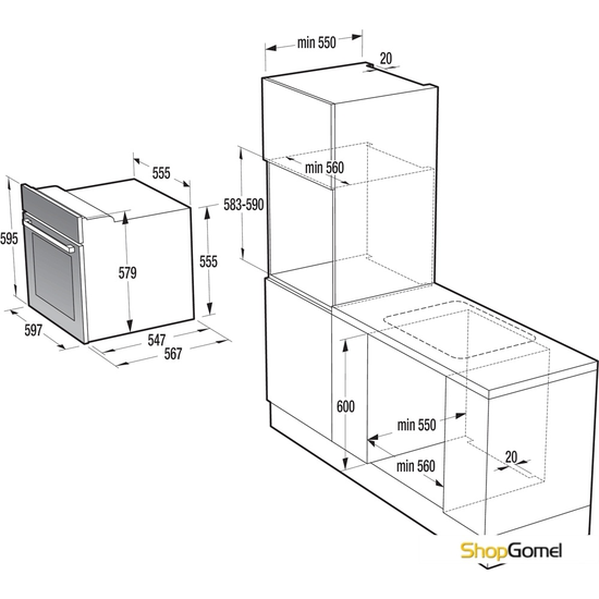 Духовой шкаф Gorenje BO635E20X