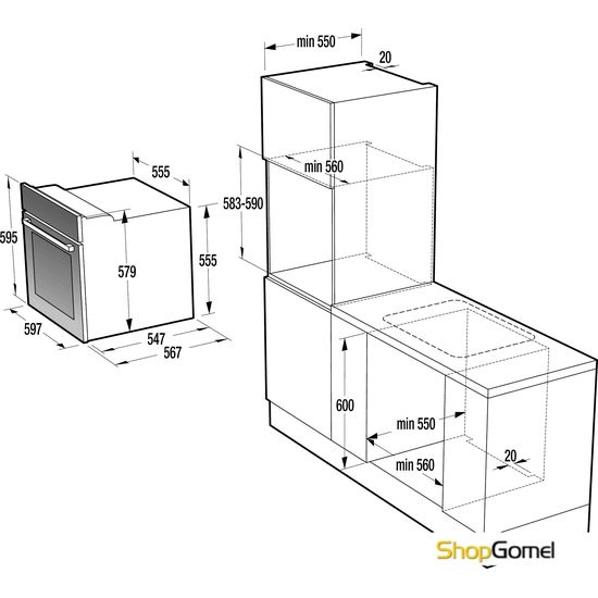 Духовой шкаф Gorenje BO647A20WG-M