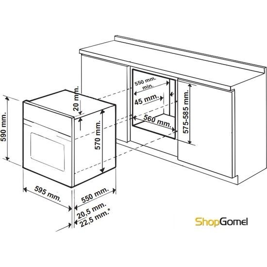 Духовой шкаф Hotpoint-Ariston OL 1038 LI RFH (CF)