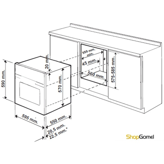 Духовой шкаф Hotpoint-Ariston OL 1038 LI RFH