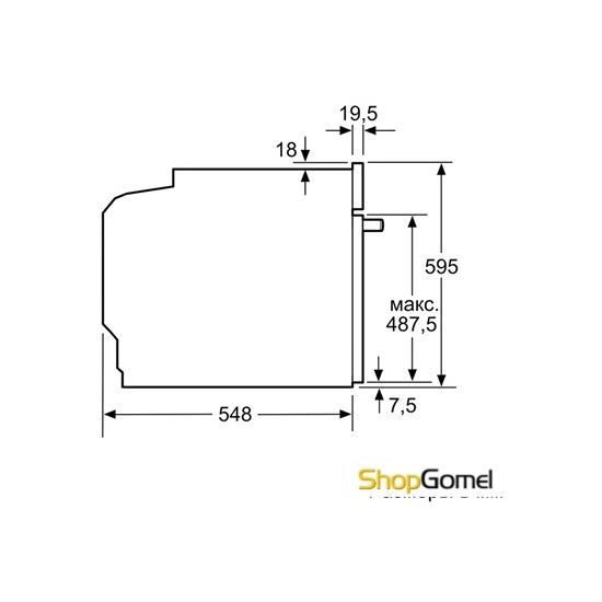 Духовой шкаф Siemens HB656GHS1