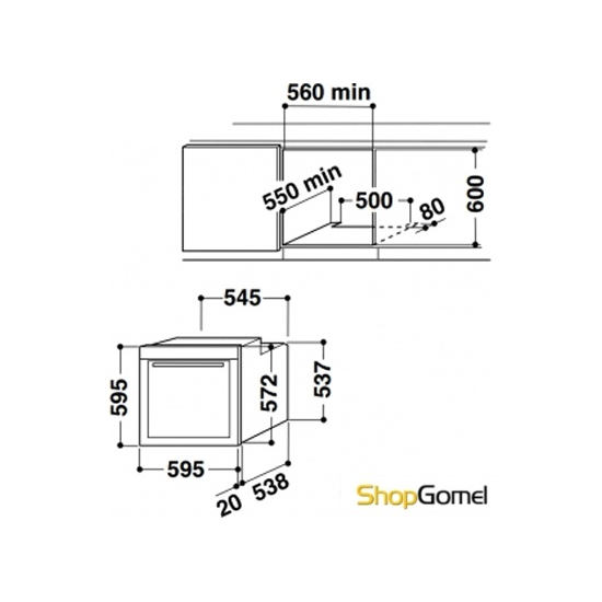 Духовой шкаф Whirlpool AKZM 784/WH