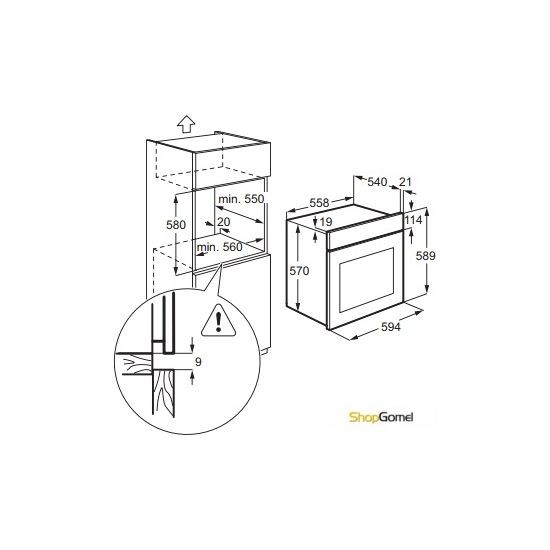 Духовой шкаф Zanussi ZZB510401B