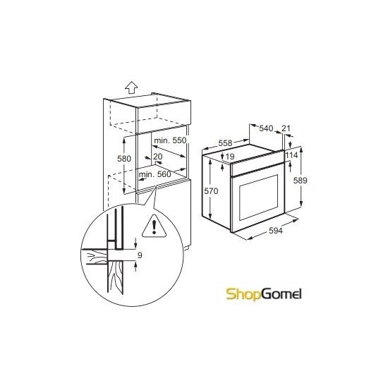 Духовой шкаф Zanussi ZZB510401W