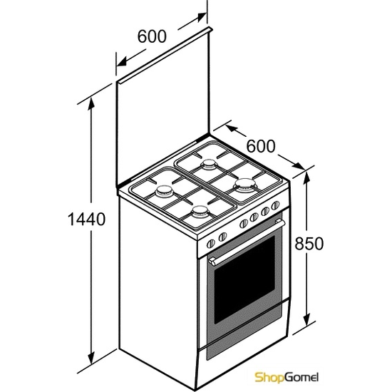 Кухонная плита Bosch HGA23W155R