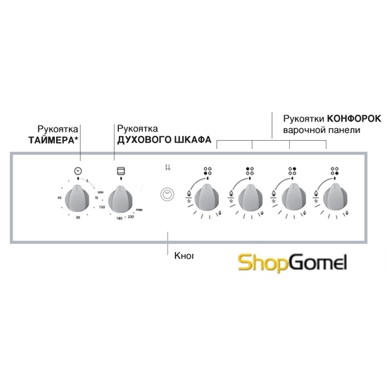 Кухонная плита Hotpoint-Ariston H5GG1 C (W) RU