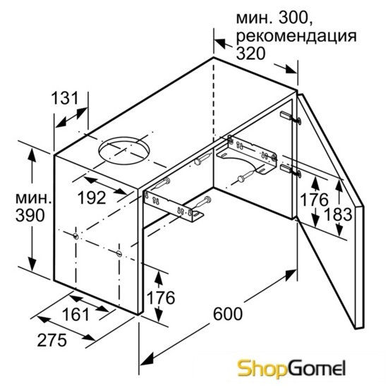 Кухонная вытяжка Siemens LI64MA520