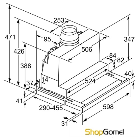 Кухонная вытяжка Siemens LI67SA680