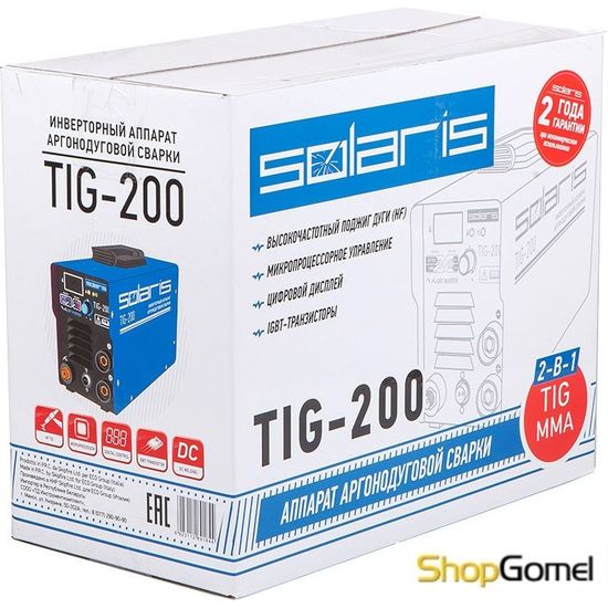 Сварочный инвертор Solaris TIG-200 + AK