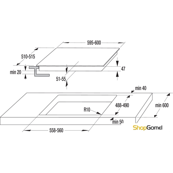 Варочная поверхность Gorenje ECT610X