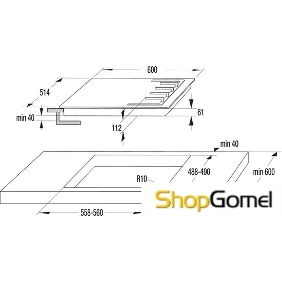 Варочная поверхность Gorenje GC650KRB