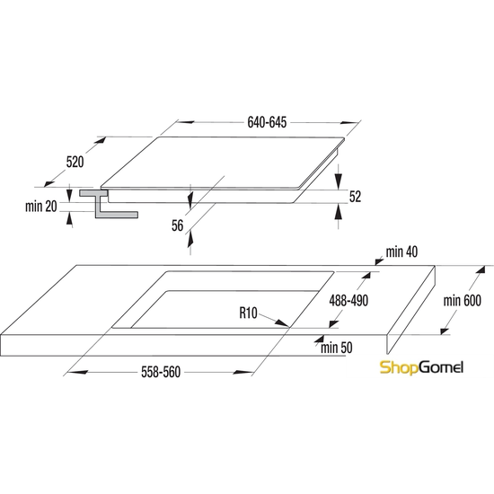 Варочная поверхность Gorenje GHT64XC