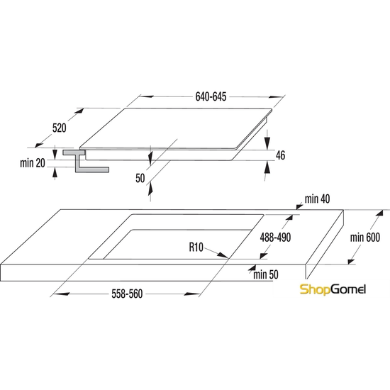 Варочная поверхность Gorenje GIS67XC