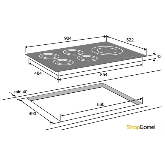 Варочная поверхность Gorenje GIT95B