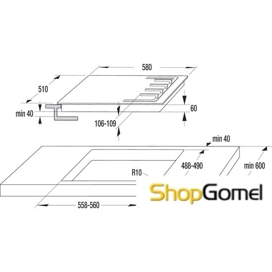 Варочная поверхность Gorenje GW6NINI