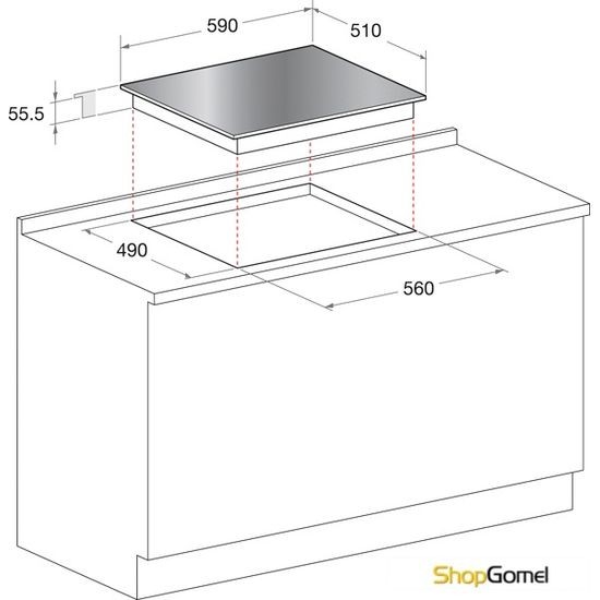 Варочная поверхность Hotpoint-Ariston IB 644 CRFH E