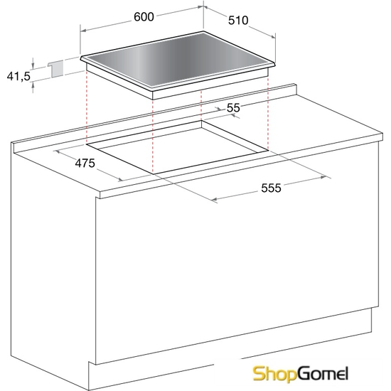 Варочная поверхность Hotpoint-Ariston PKQ 644D GH (K)/HA