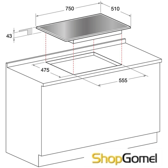 Варочная поверхность Hotpoint-Ariston TQG 751 W/HA(BK)