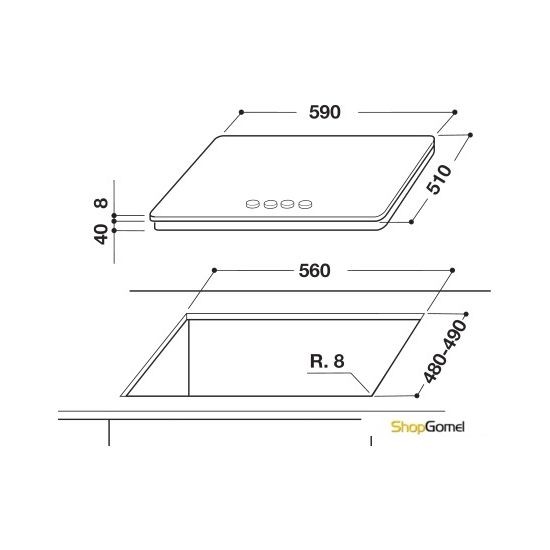 Варочная поверхность Whirlpool AKT 6430/NB