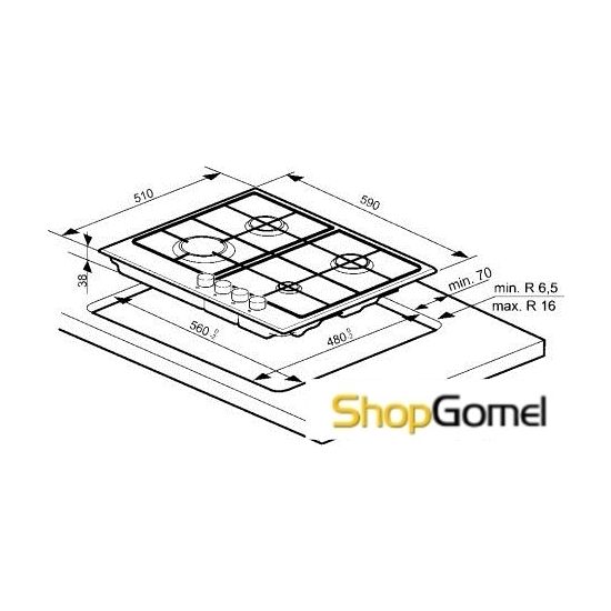 Варочная поверхность Whirlpool GMA 6411/WH