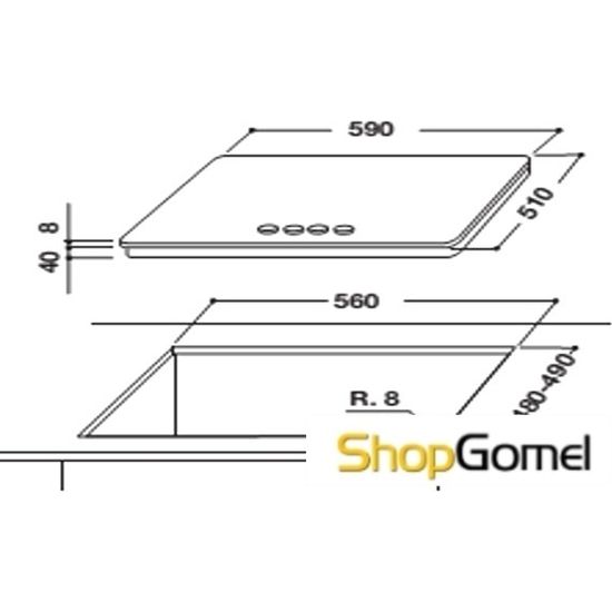 Варочная поверхность Whirlpool GOA 6423/WH