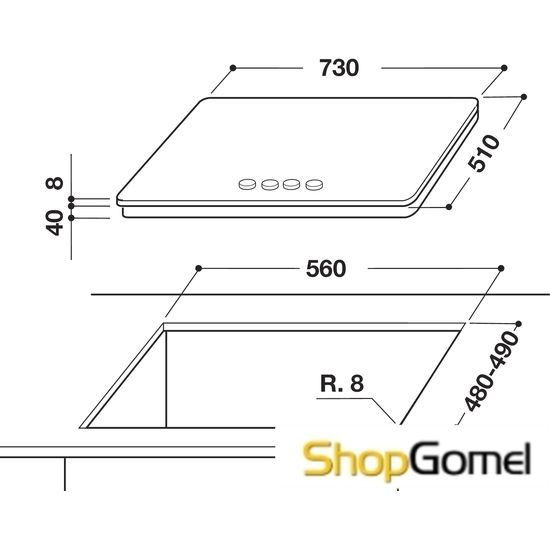 Варочная поверхность Whirlpool GOA 7523 NB