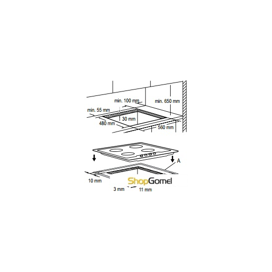 Варочная поверхность Zanussi ZGX565414X