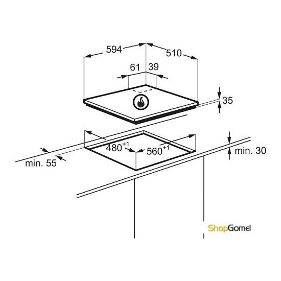 Варочная поверхность Zanussi ZGX566424X