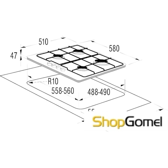 Варочная панель Gorenje G6N50ZBX