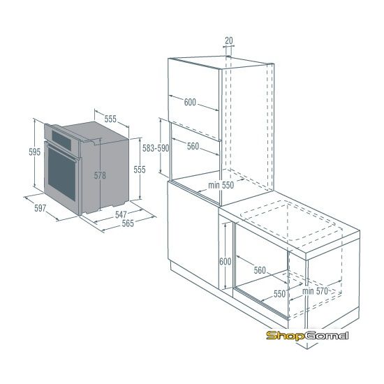 Духовой шкаф Gorenje GO896X