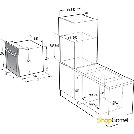 Духовой шкаф Gorenje BO635E20B