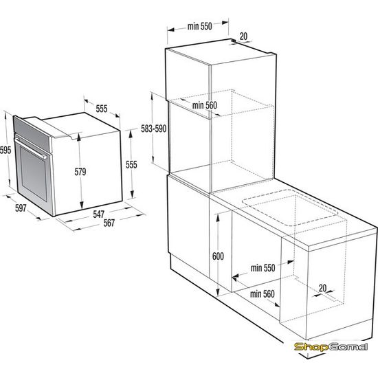 Духовой шкаф Gorenje BO636E20X